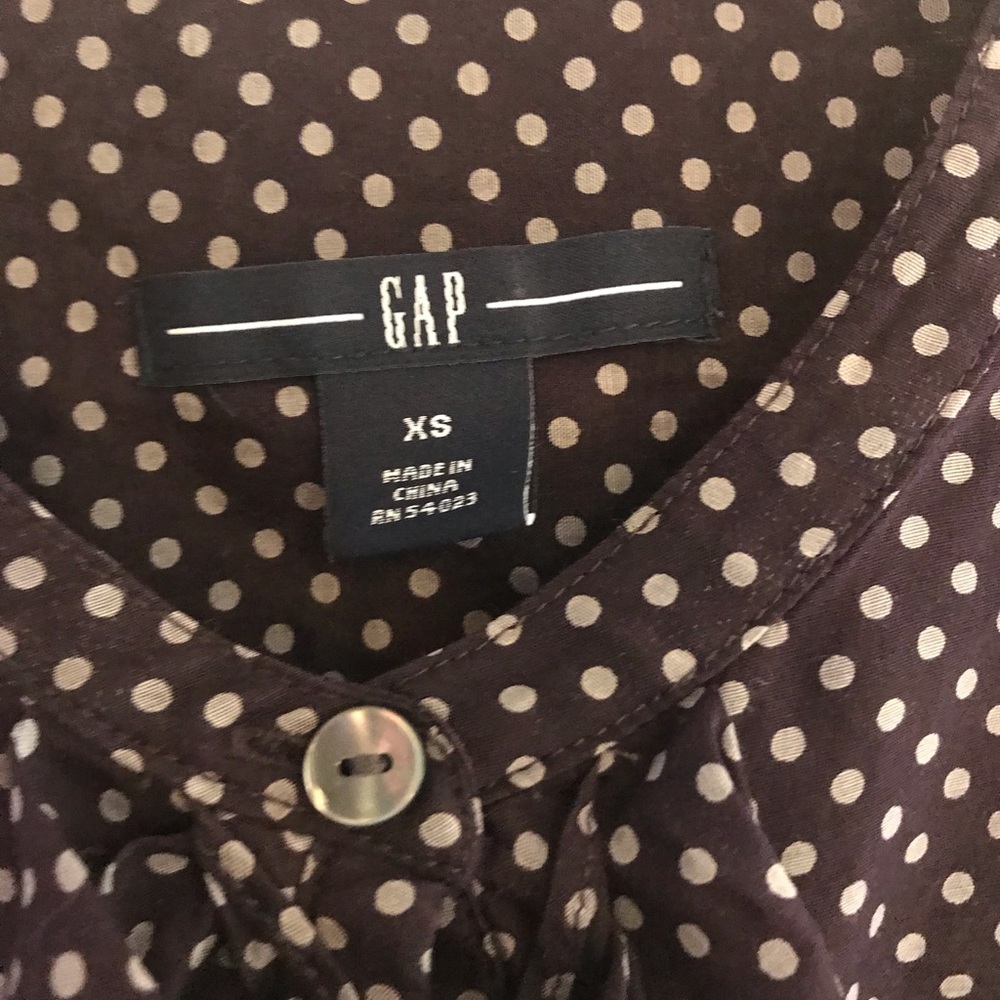 Gap XS RUFFLE BLOUSE - Picture 3 of 3